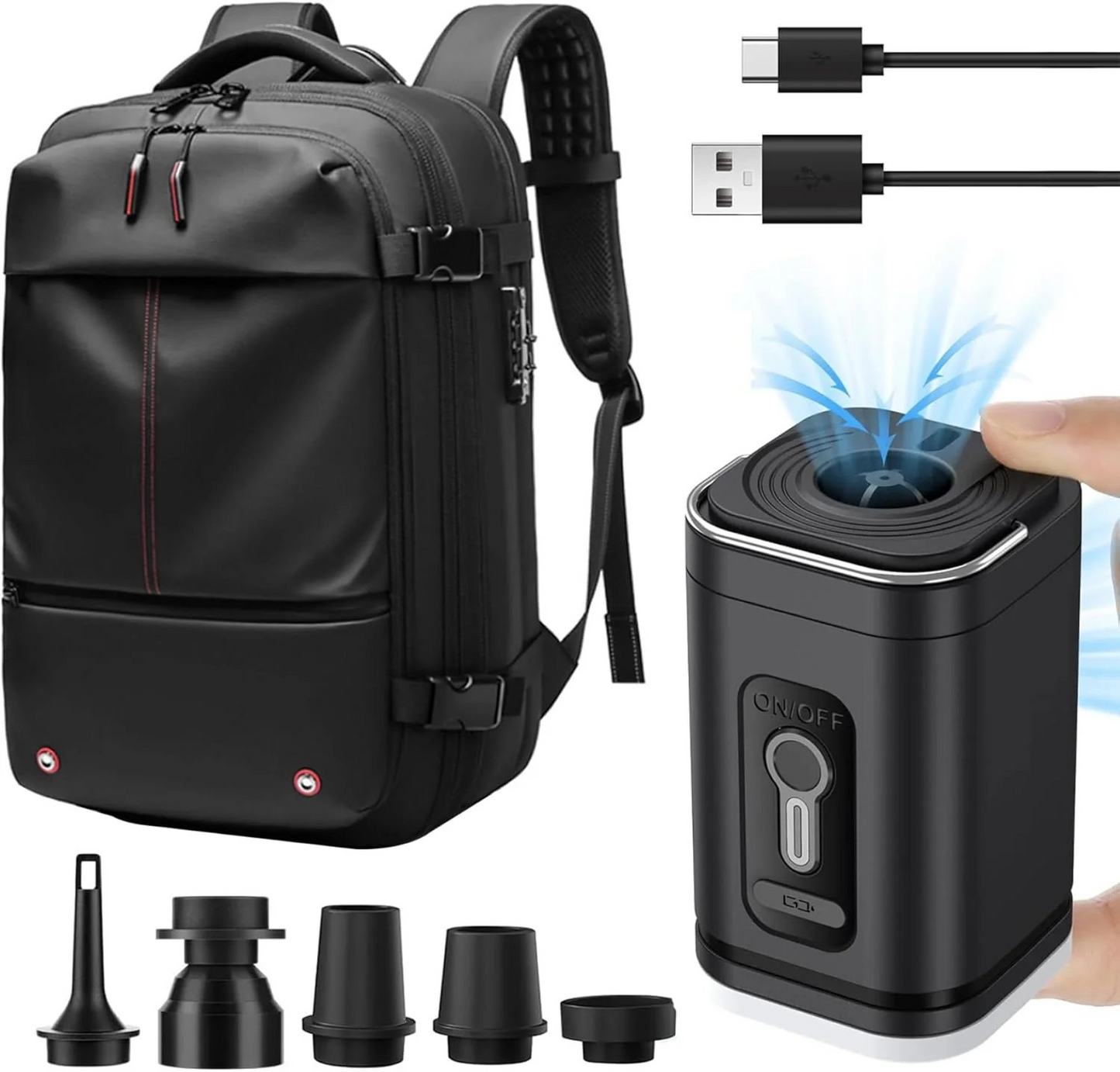 حقيبة متعددة الوظائف بتقنية الضغط الفراغي